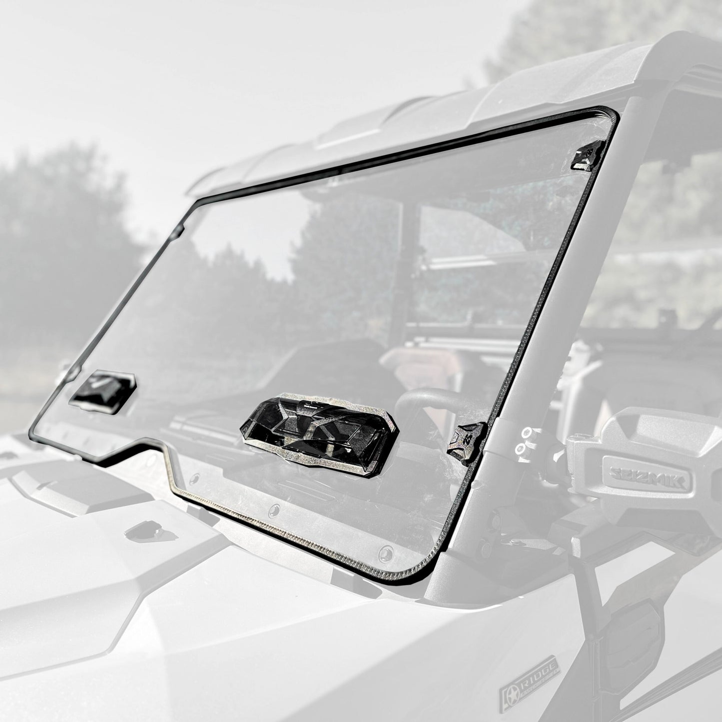 Seizmik 24+Kawasaki Ridge Ranch Tool Less Windshield - UV 50-55316KIT