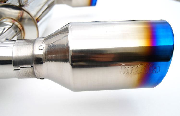 Invidia HS09IFXGID 09-Up Infiniti FX35/FX37 Gemini Rolled Titanium tip Cat-back Exhaust