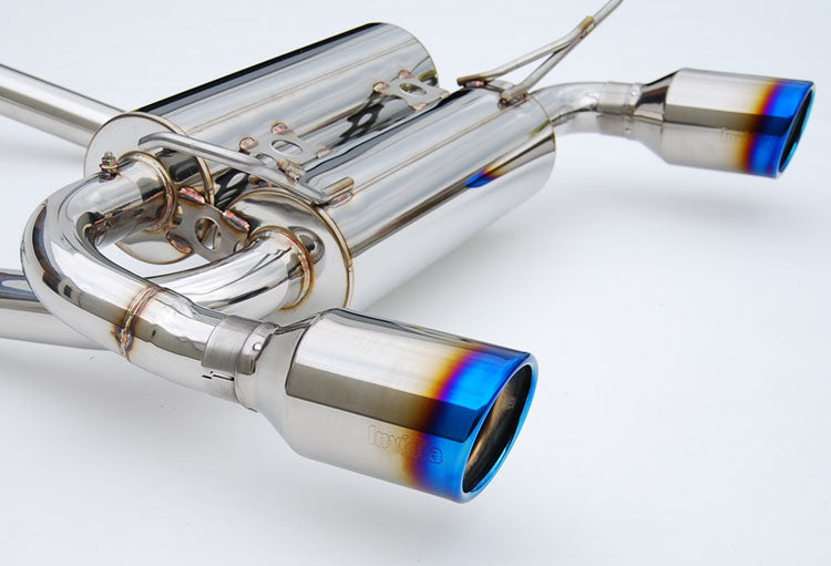 Invidia HS09IFXGID 09-Up Infiniti FX35/FX37 Gemini Rolled Titanium tip Cat-back Exhaust