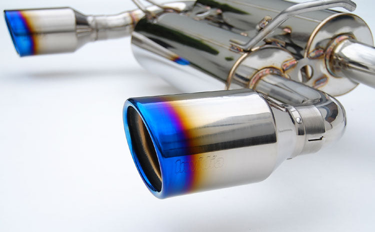 Invidia HS03IFXGID 03-08 Infiniti FX35 03-05 FX45 Gemini Rolled Titanium tip Cat-back Exhaust