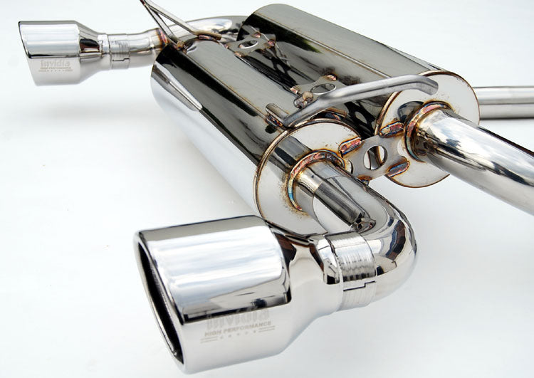 Invidia HS07IG7GIS 07-13 Infiniti G37 Coupe Gemini Rolled S.S. tips Cat-back Exhaust