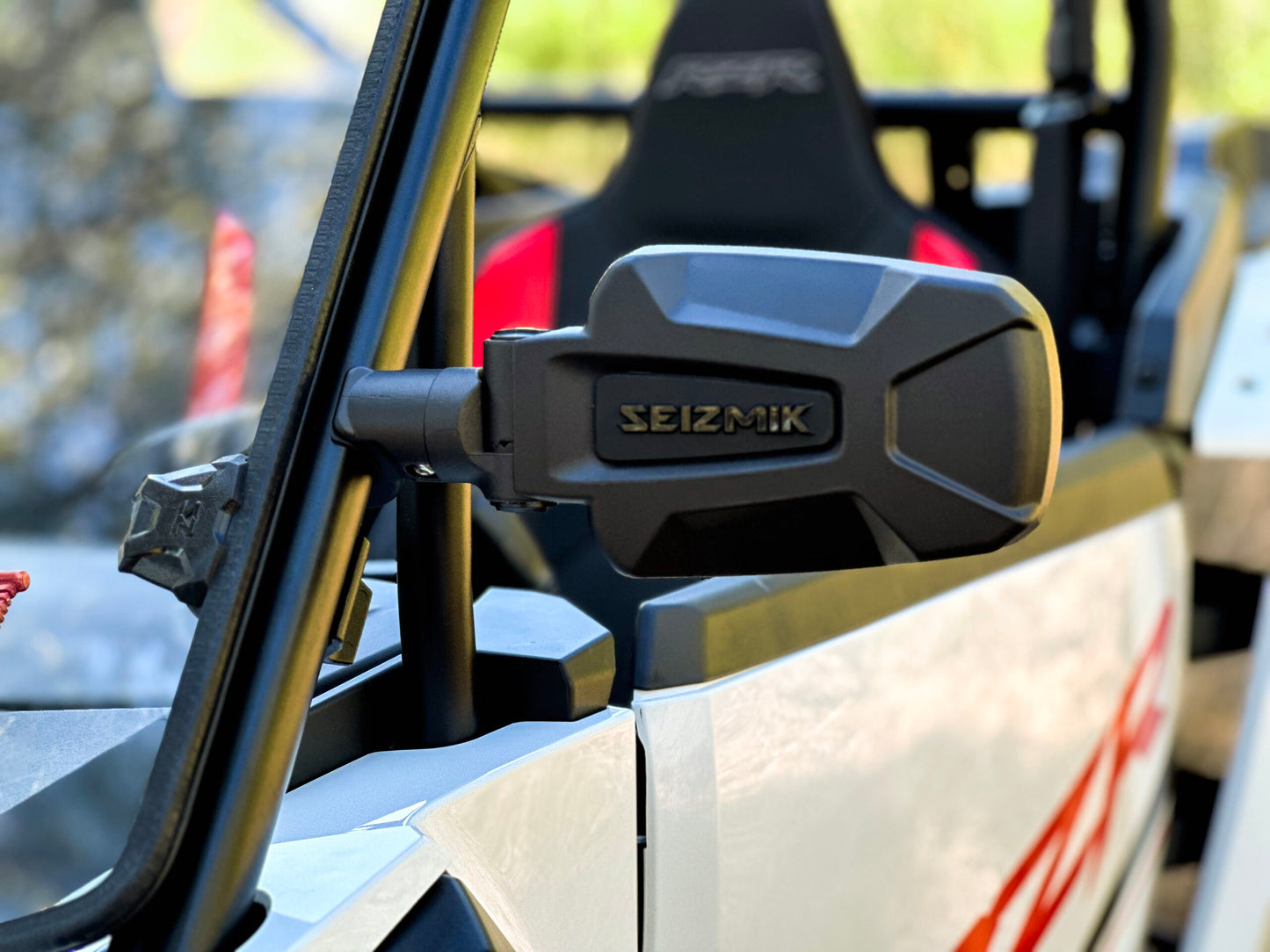 Seizmik 24+ Polaris/Can-Am/Honda/Kaw Pursuit Sideview Mirror - Adj 1.75-2 in. ROP Clamp Pair 56-18110