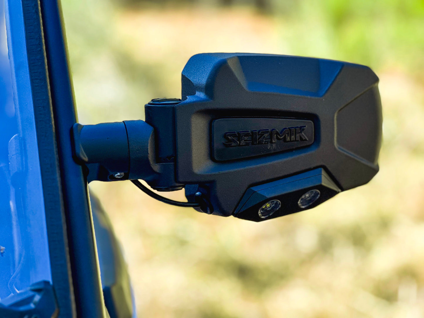 Seizmik 24+ Pol/Cam/Hon/Kaw Pursuit Night Vision LED Sideview Mirror-Adj. 1.75-2 in. ROP Clamp Pair 56-18111