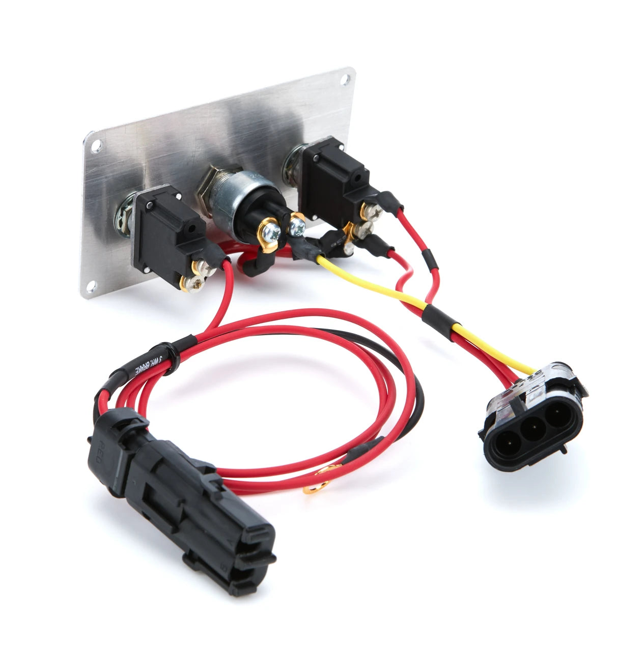 QuickCar Flag Plate, Single Ignition 2 Micro Switches & 1 Button w/3 Wheel Brake