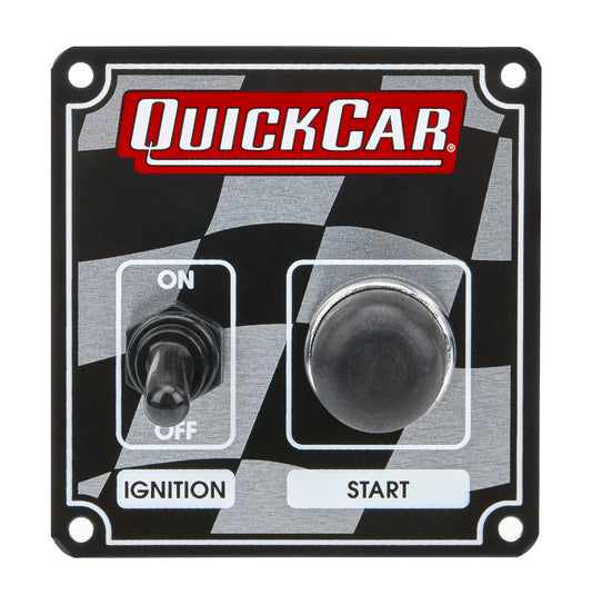 QuickCar Flag Plate, 1 Switch & 1 Button
