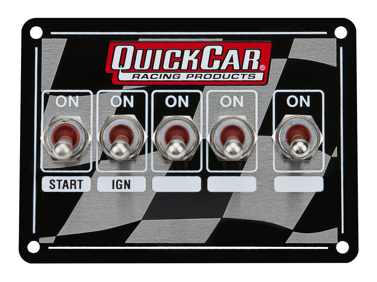 QuickCar Dual Magnetic Pick-up Single Ignition 5 Switch Flag Panel