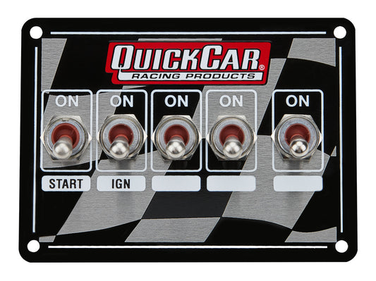QuickCar Dual Magnetic Pick-up Single Ignition 5 Switch Flag Panel