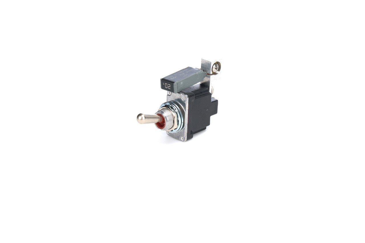 QuickCar Toggle Switch - Weatherproof, Single Pole, Momentary-Off, Circuit Breaker-20 amp
