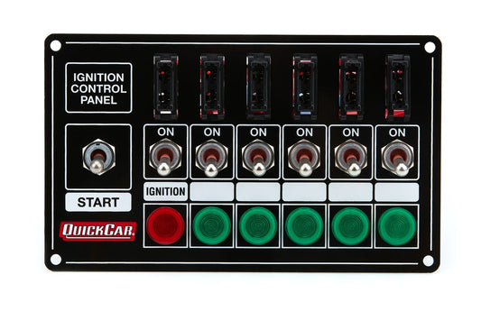 QuickCar Extreme Fused & Lit Single Ignition 7 Switch Panel