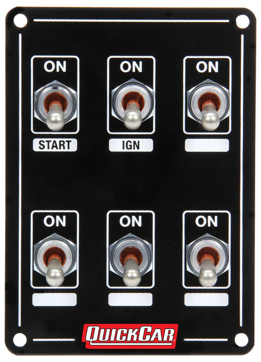 QuickCar Extreme Dual Ignition 6 Switch Panel