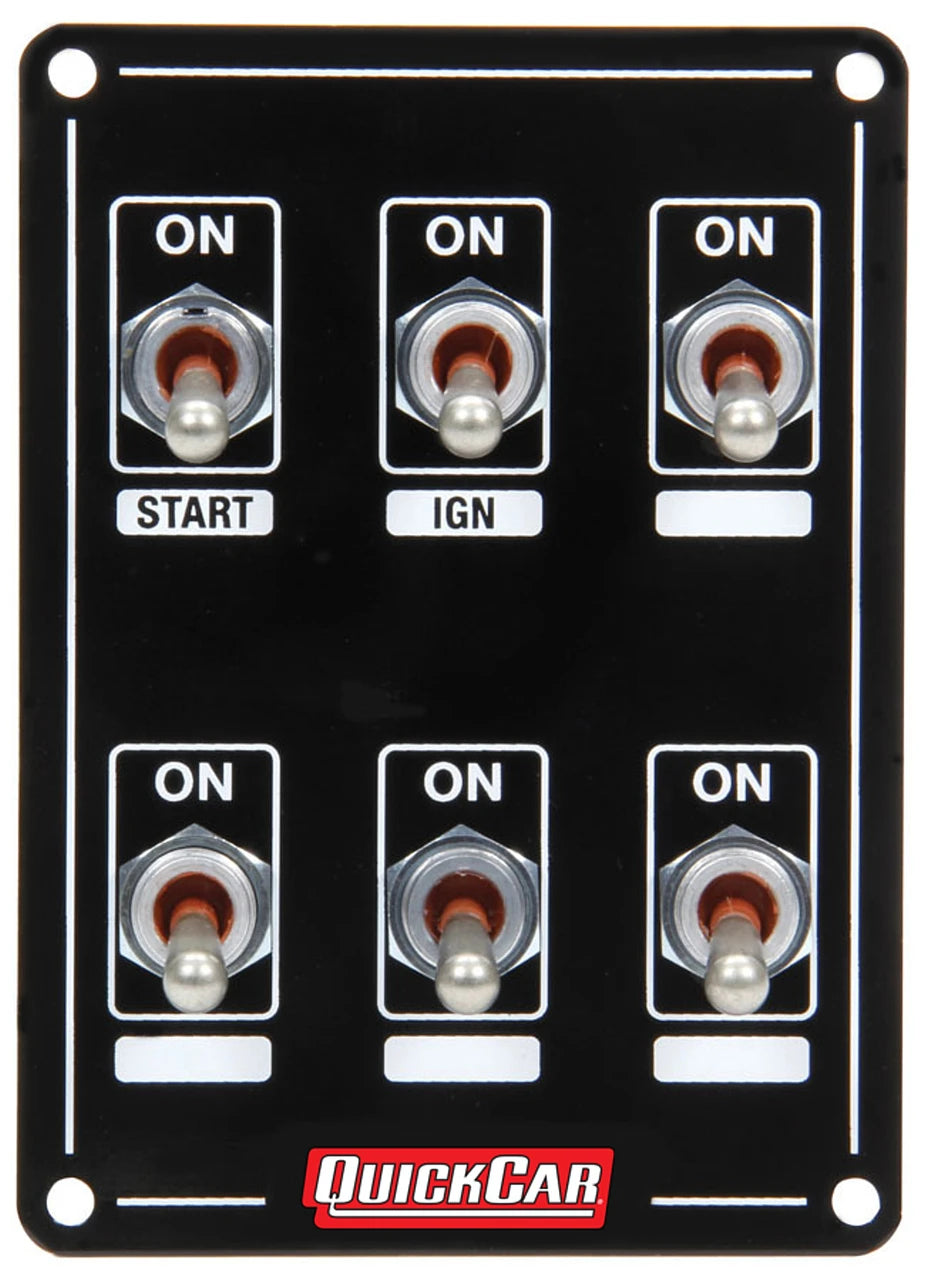 QuickCar Extreme Single Ignition 6 Switch Panel