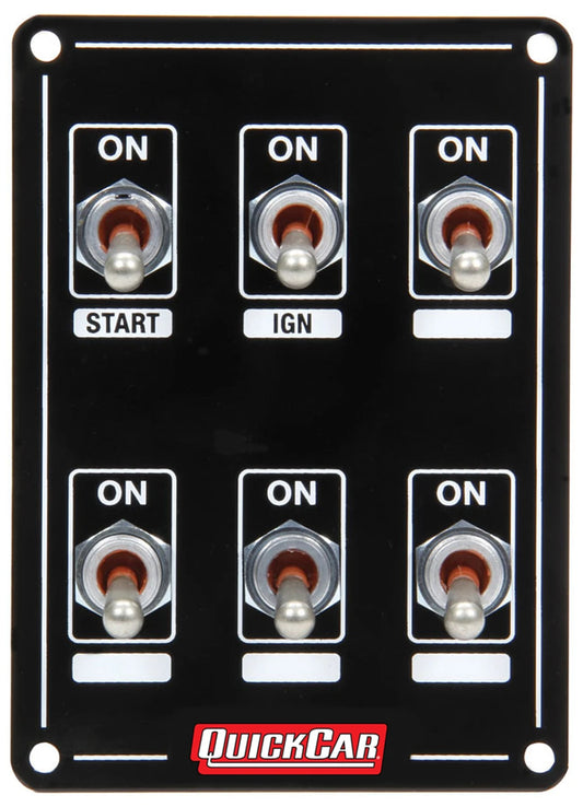 QuickCar Extreme Single Ignition 6 Switch Panel
