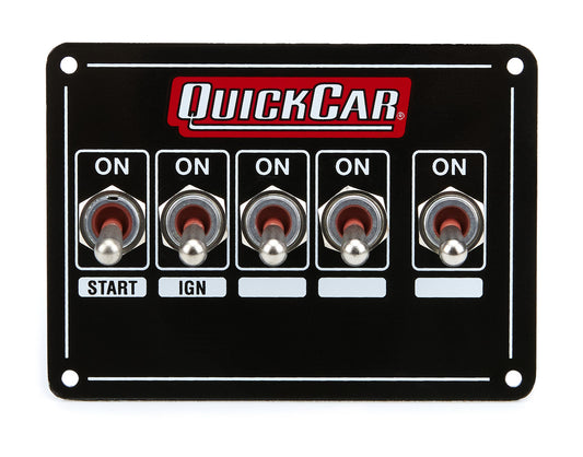 QuickCar Extreme Single Ignition 5 Switch Panel