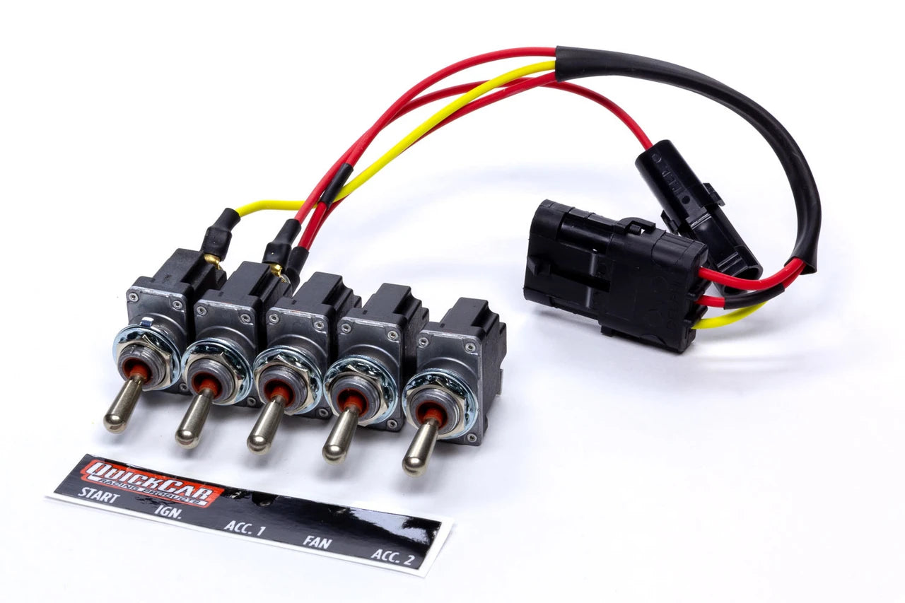 QuickCar Ignition Panel 5 Switch Single Box