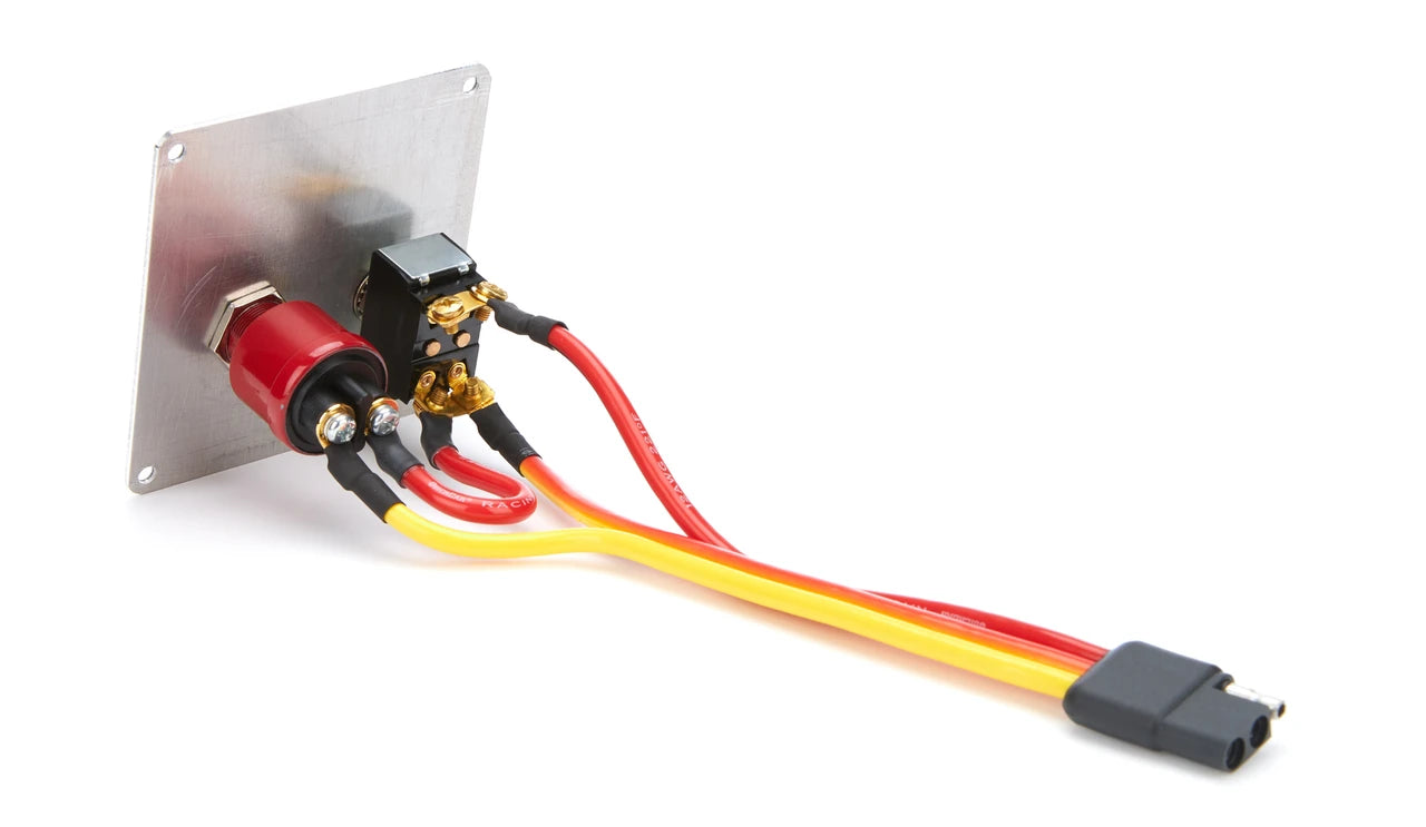 QuickCar Black Plate, 1 Switch & 1 Button
