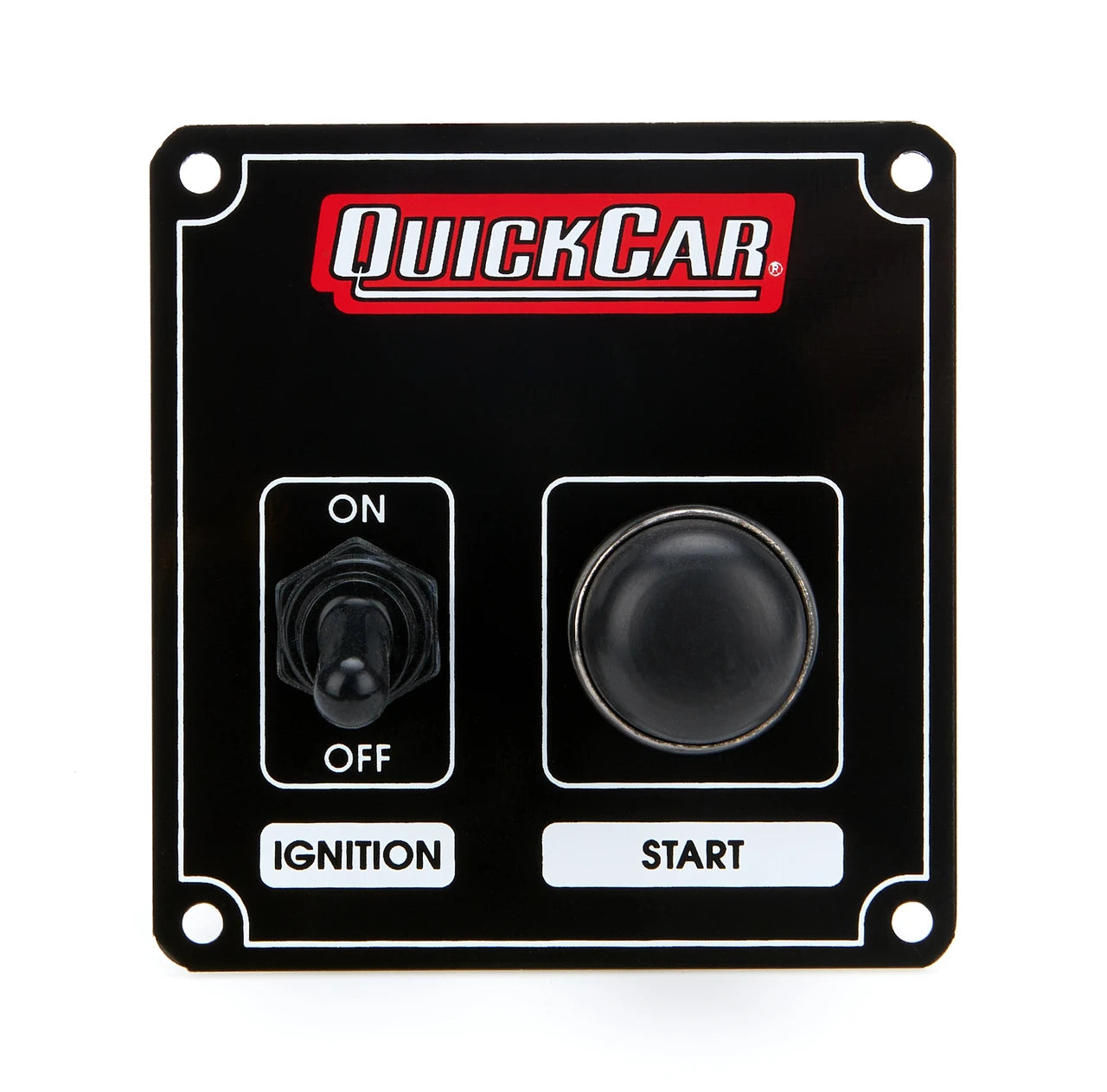 QuickCar Black Plate, 1 Switch & 1 Button
