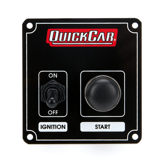 QuickCar Black Plate, 1 Switch & 1 Button