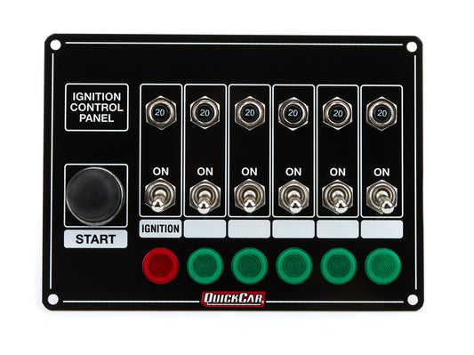 QuickCar 6 Switches & 1 Button w/Lights & Circuit Breakers