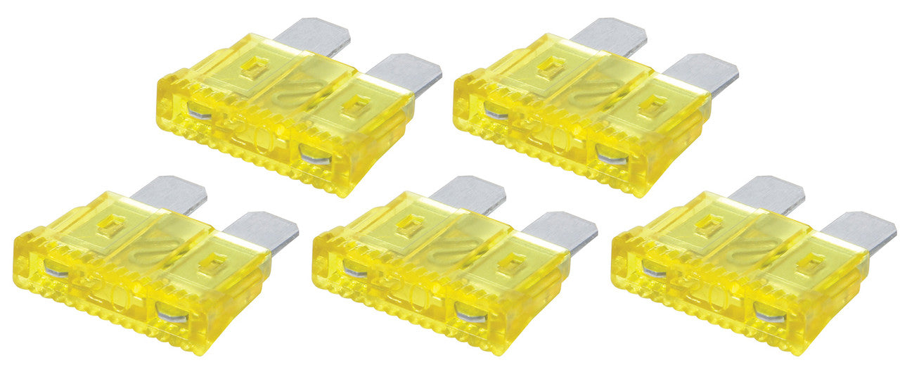 QuickCar 20 Amp ATC Fuse Yellow 5pk
