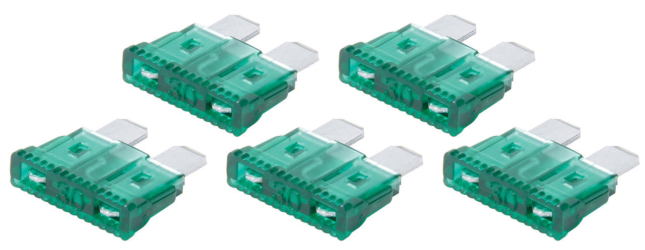 QuickCar 30 Amp ATC Fuse Green 5pk