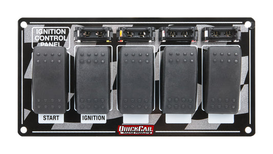 QuickCar Rocker Switches Fused with Flag Plate