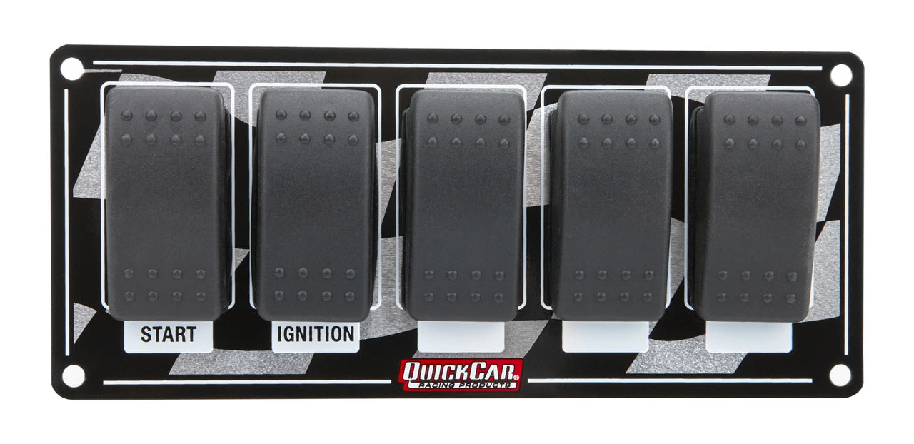 QuickCar Rocker Switches with Flag Plate