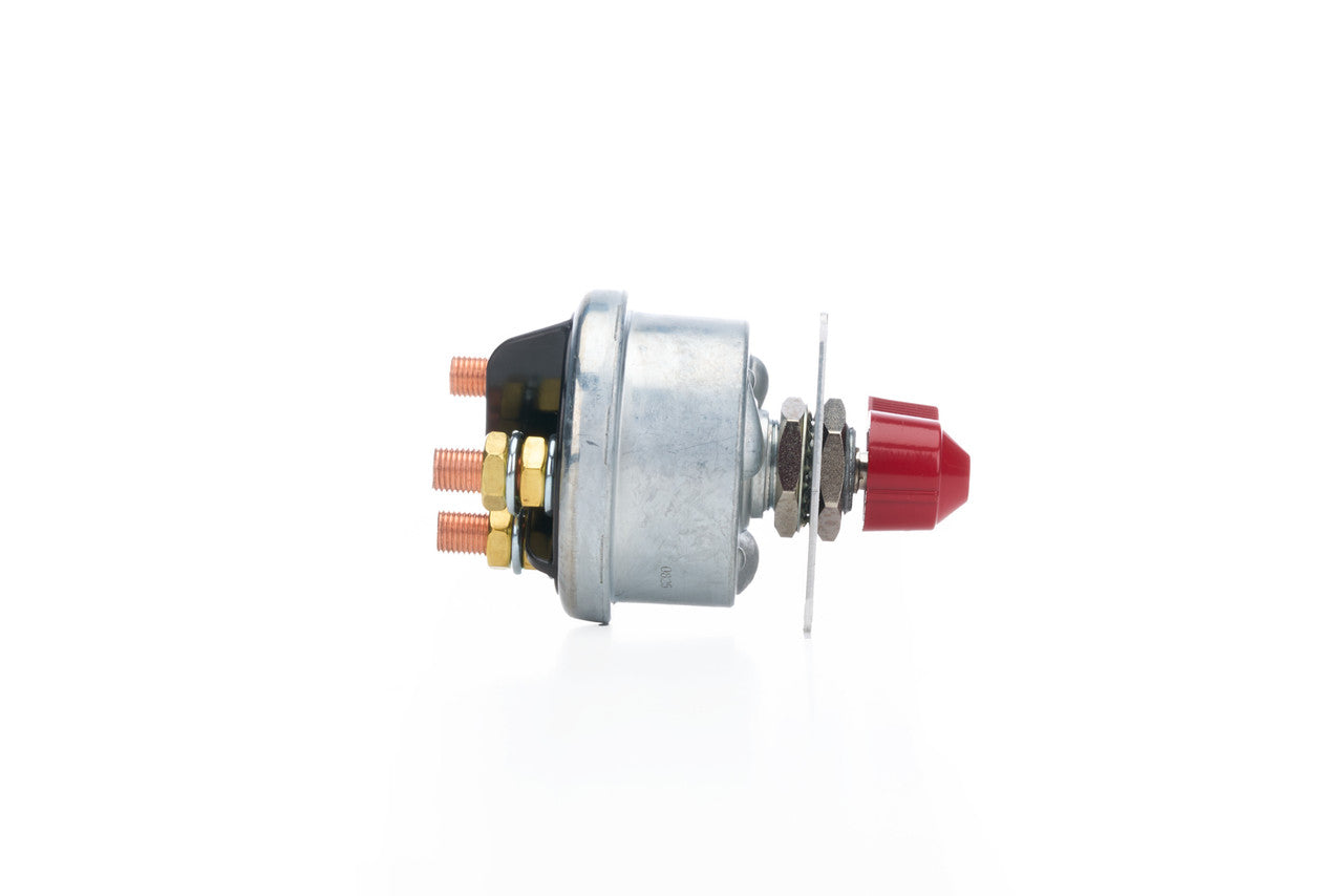 QuickCar Battery Switch - Black Plate, 250 Amp, 3-Post