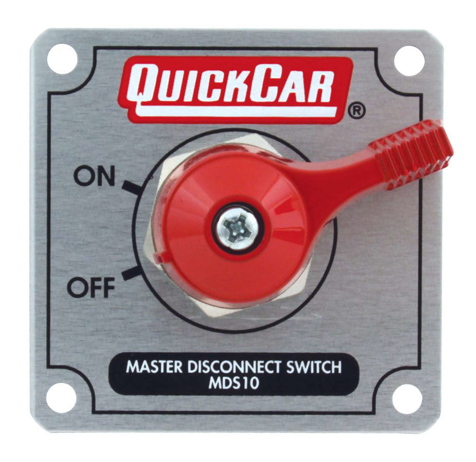 QuickCar Master Disconnect Switch with Silver Plate