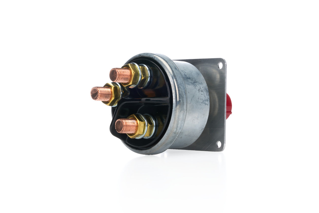 QuickCar Battery Switch - Silver Plate, 250 Amp, 3-Post