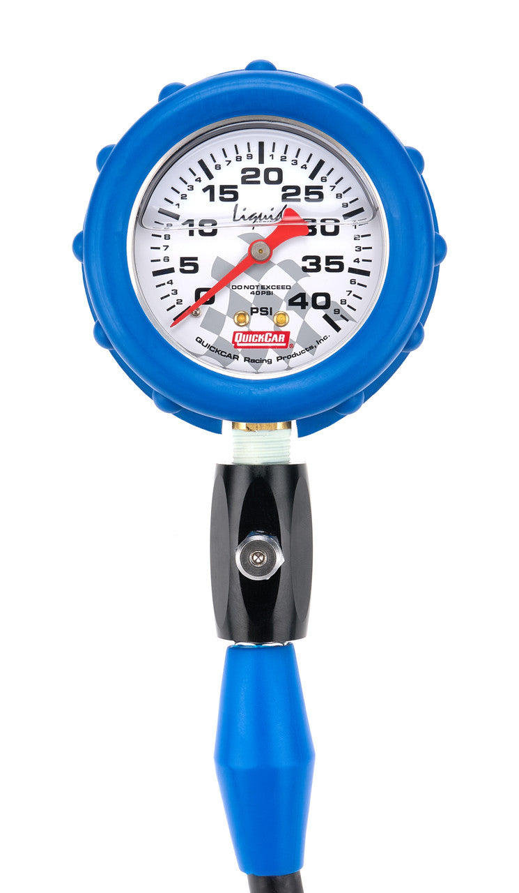 QuickCar 0-40 PSI Liquid Filled Tire Pressure Gauge
