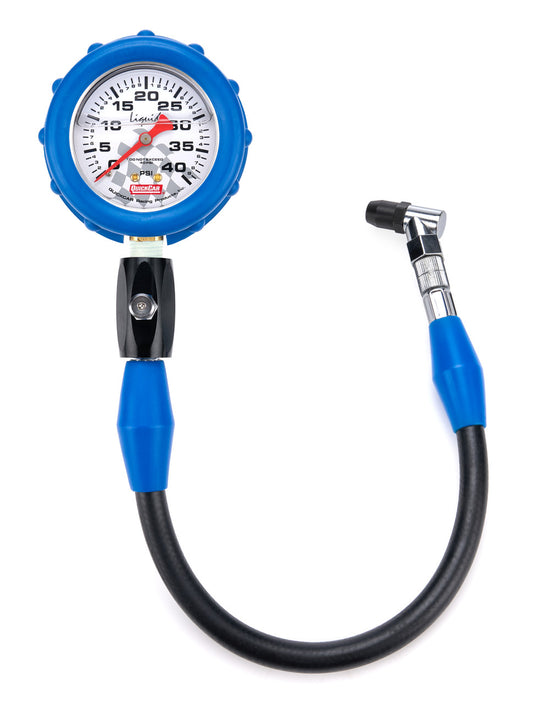 QuickCar 0-40 PSI Liquid Filled Tire Pressure Gauge