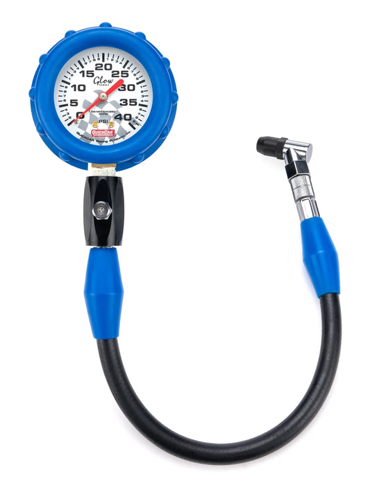 QuickCar 0-40 PSI Glow in the Dark Tire Pressure Gauge