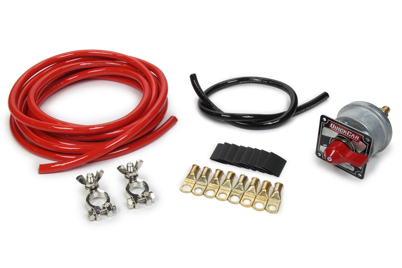 QuickCar Battery Cable Kit with Master Disconnect Switch