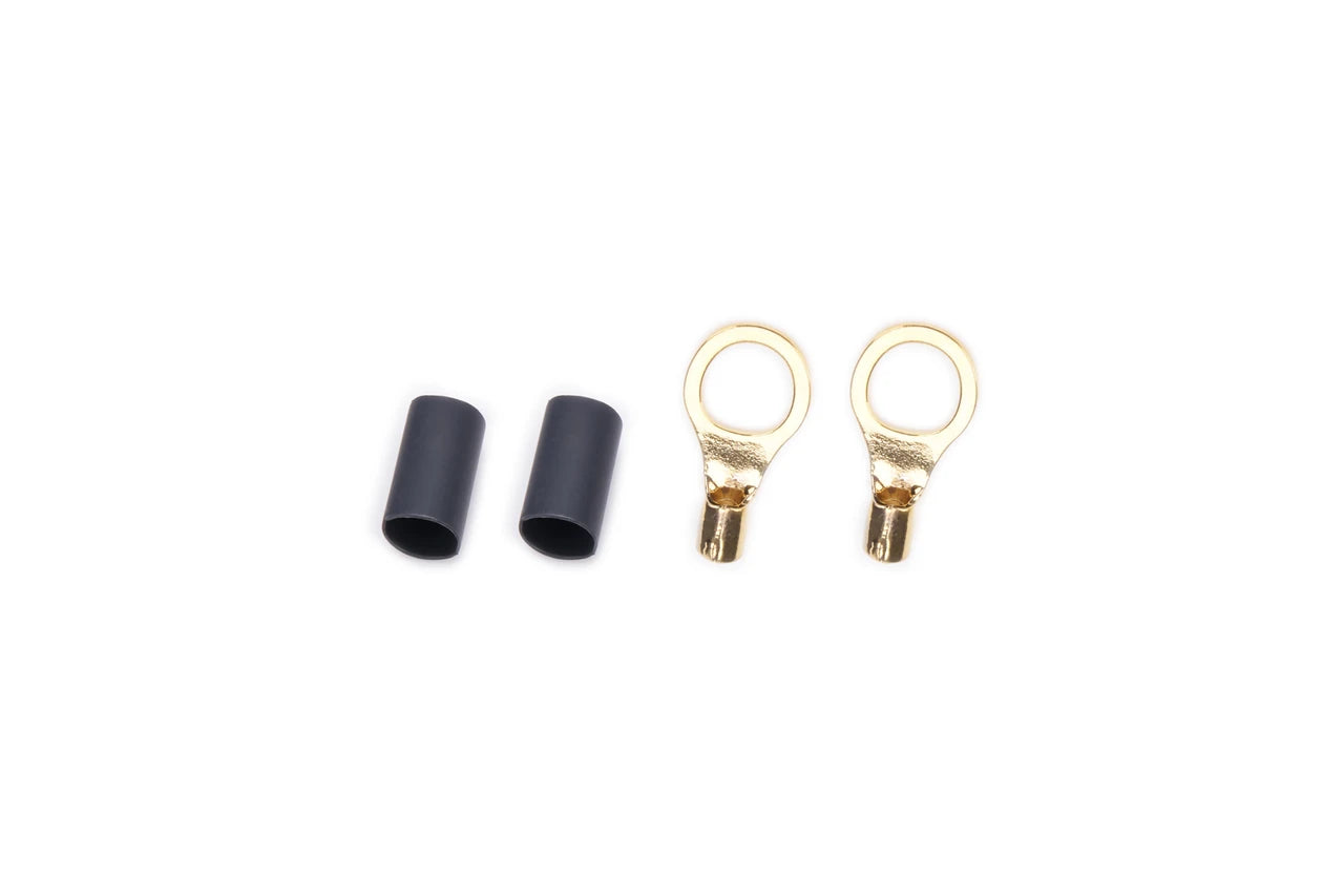 QuickCar 3/8" Ring Terminal 12-10 Ga. with heat shrink Pair