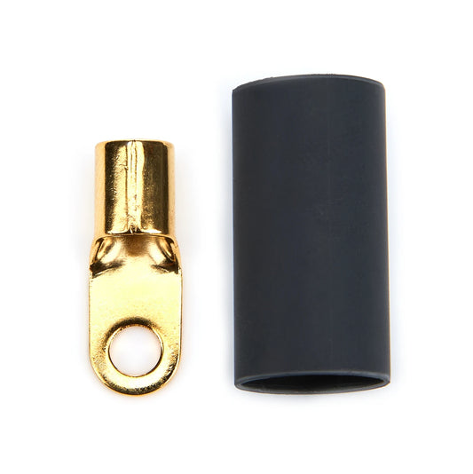 QuickCar #8 Ring Terminal 8 Ga. with heat shrink 50 Pack