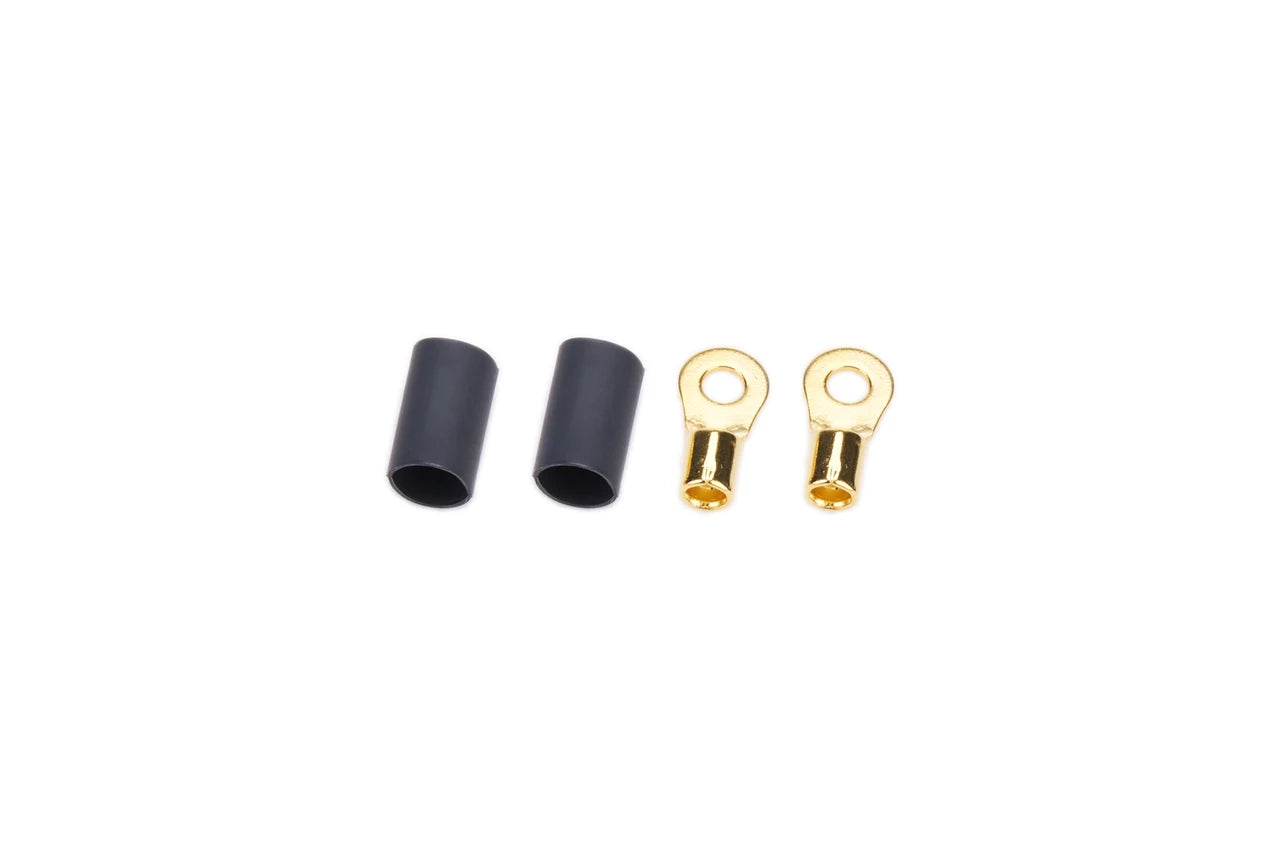 QuickCar #8 Ring Terminal 12-10 Ga. with heat shrink Pair
