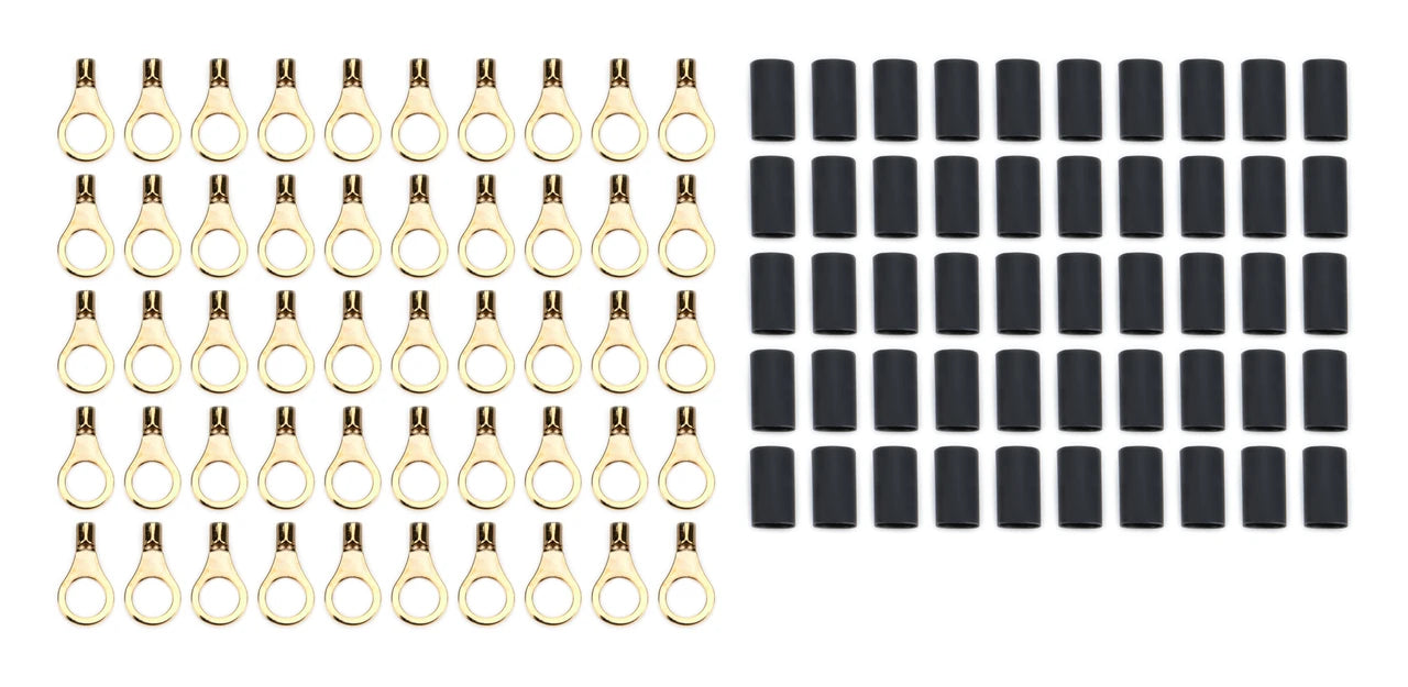 QuickCar 5/16" Ring Terminal 16-14 Ga. with heat shrink 50 Pack