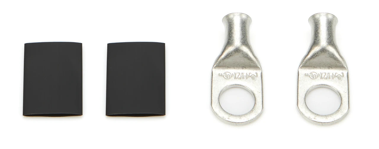 QuickCar Power Ring 4 AWG 1/2in Hole Pair w/Heat Shrink