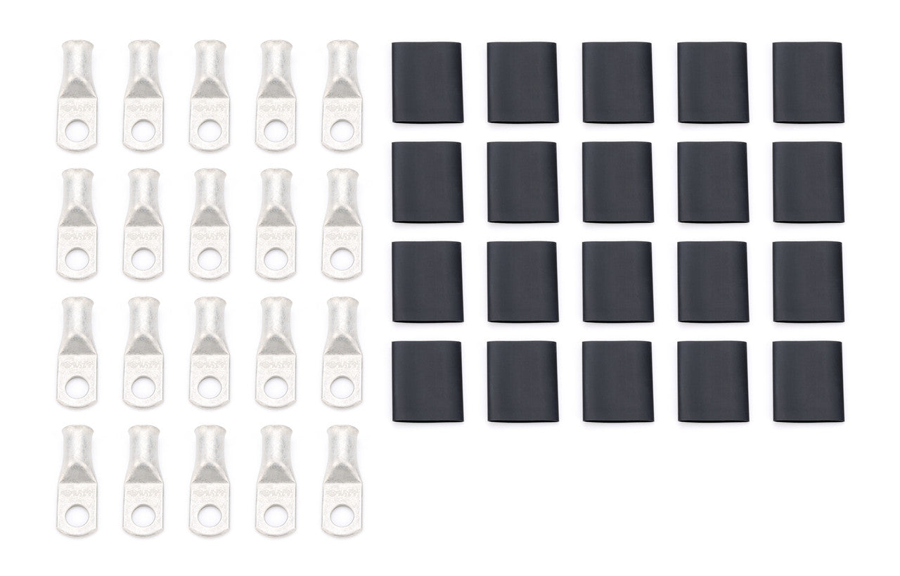 QuickCar Ring Terminal 2 Ga. 5/16" Hole with heat shrink 20 Pack