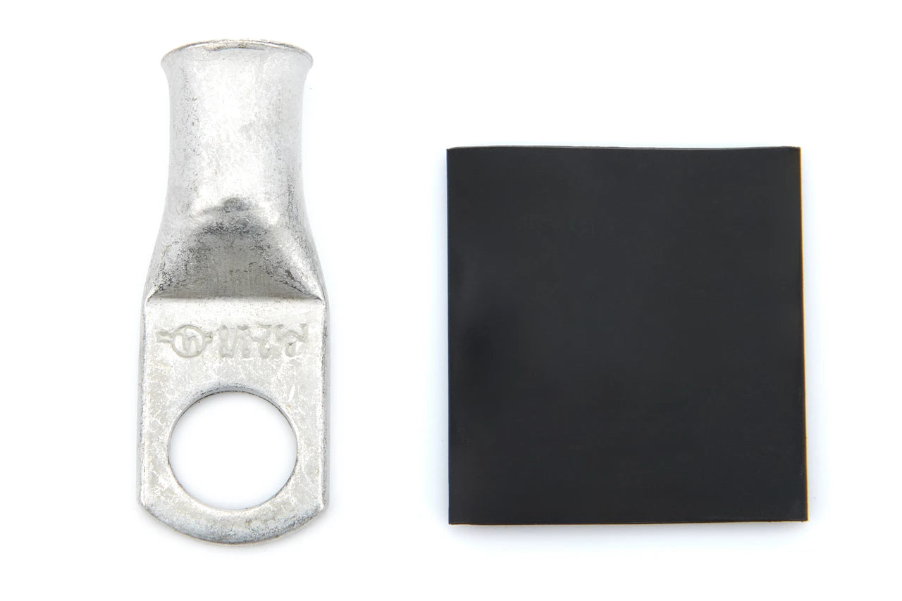 QuickCar Ring Terminal 2 Ga. 3/8" Hole with heat shrink 20 Pack