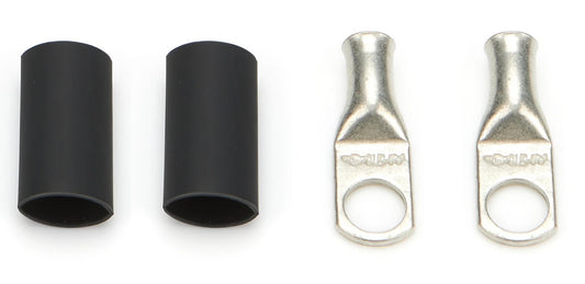QuickCar Ring Terminals - 1/2" Eyelet, 6 Gauge Barrel with Heat Shrink, 20-Pack