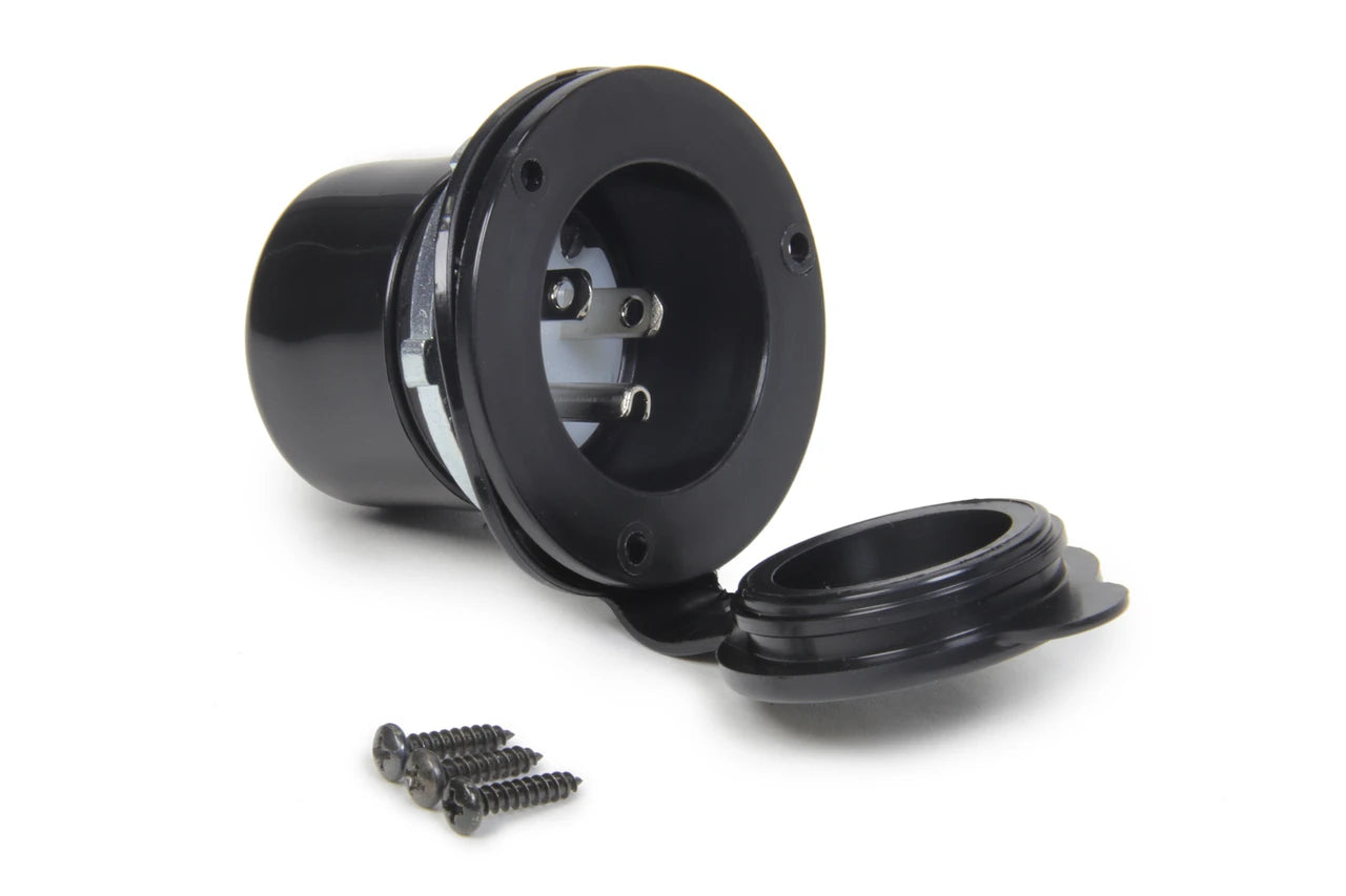 QuickCar Male Recessed Outlet w/Cover