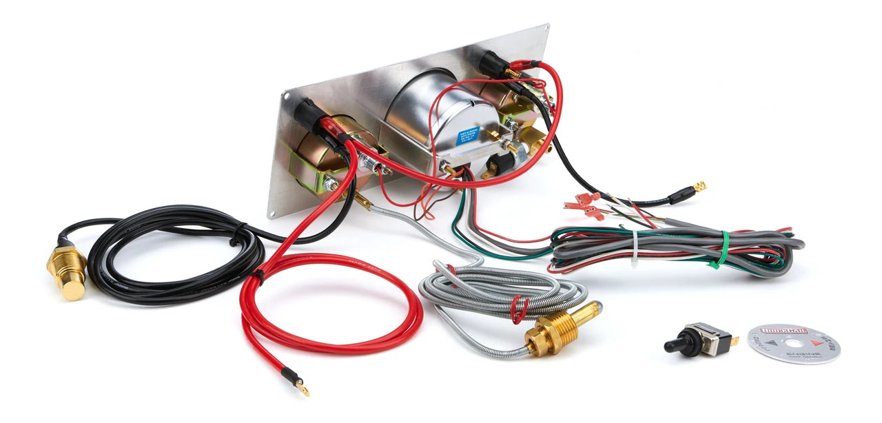 QuickCar Black 2-1 Gauge Panel OP/3"Tach/WT