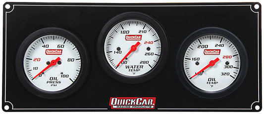 QuickCar Extreme 3 Gauge Panel OP/WT/OT