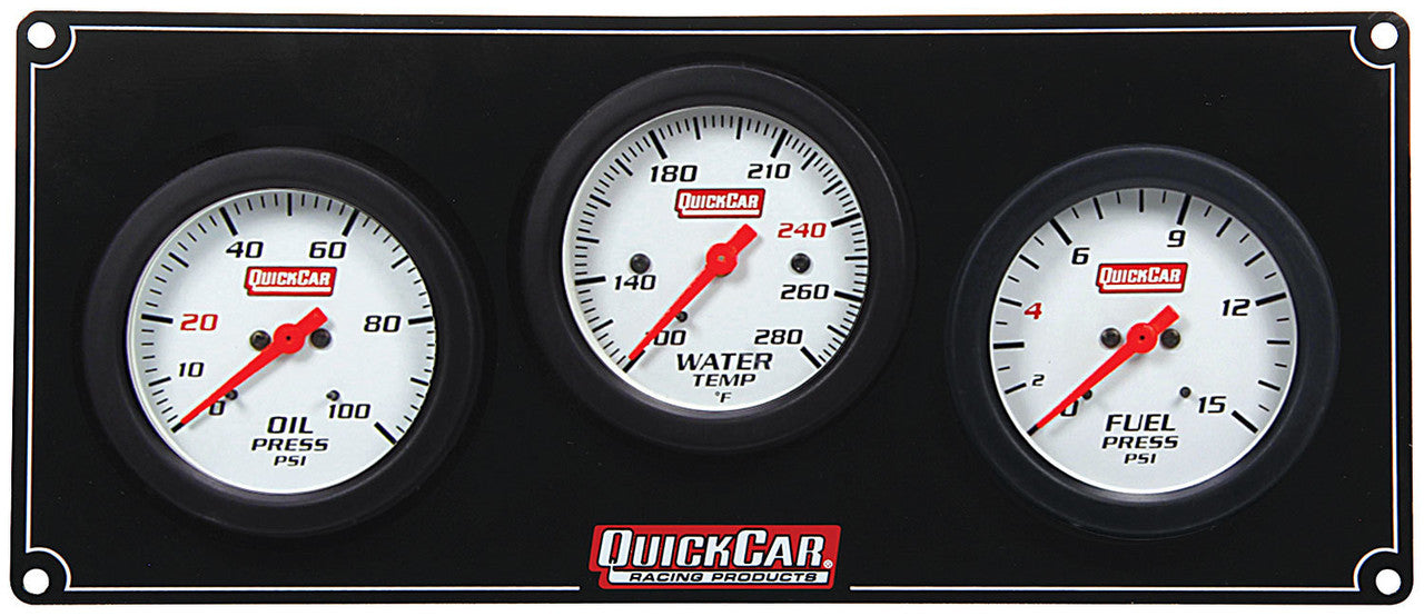QuickCar Extreme 3 Gauge Panel OP/WT/FP