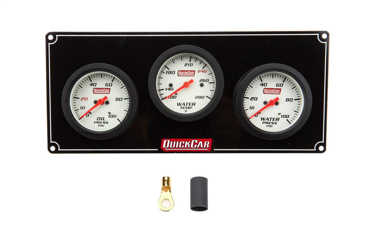 QuickCar 3 Gauge Extreme Panel OP/WT/WP