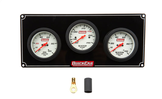 QuickCar 3 Gauge Extreme Panel OP/WT/WP