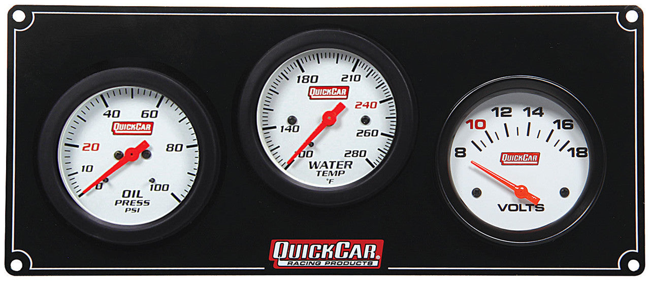 QuickCar Extreme 3 Gauge Panel OP/WT/VT