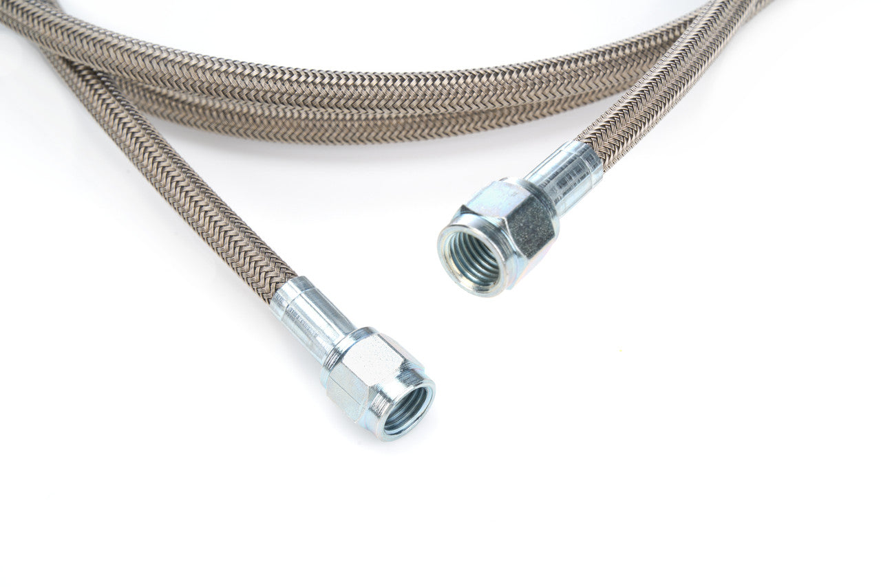 QuickCar Line Kit - Mechanical Gauges, Steel Braided Hose, -4AN Fittings, 72" Length