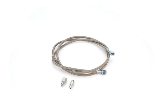 QuickCar Line Kit - Mechanical Gauges, Steel Braided Hose, -4AN Fittings, 72" Length